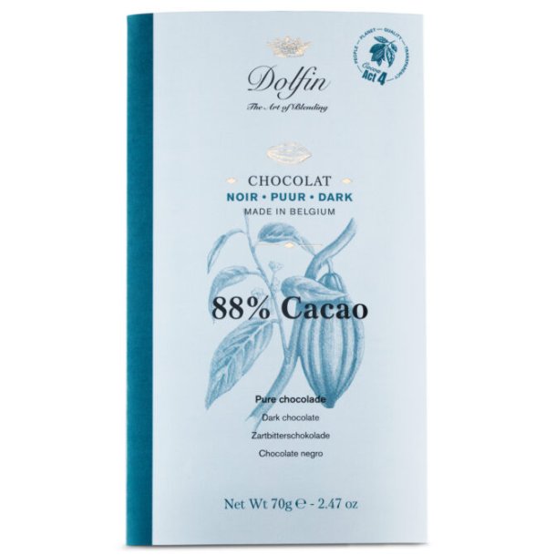 Dolfin 70g chokolade bar 88% ekstra mrk