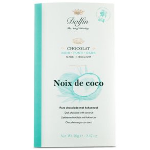Dolfin 70g chokolade bar,  Noix de coco, mrk chokolade