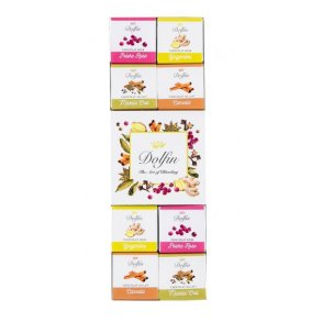 Dolfin Spices 7 var. chokolader  5g i gaveske med 24 stk.