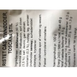 Tasty Cashewndder Toscana 60g