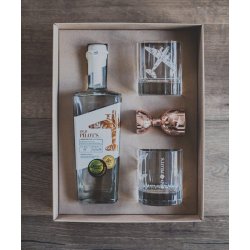  Old Pilot's London Dry Gin 70cl Luksus gaveske m/glas og jigger
