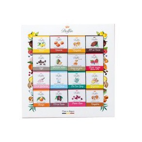 Dolfin Penache 16 var. mlk/mrk chokolader  5g i gaveske med 48 stk.