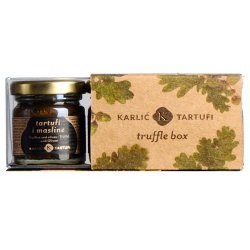 Tre trffel produkter i gavepakke