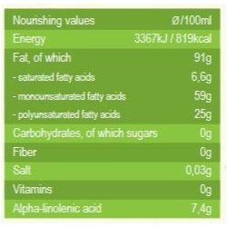 BB.oil kologisk Koldpresset Rapsolie 250ml