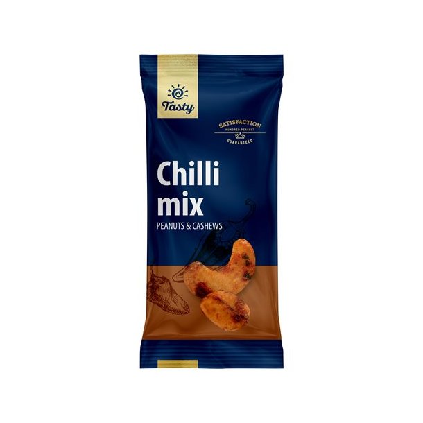 Tasty Chili Mix (60% Peanuts &amp; 40% Cashew) 60g